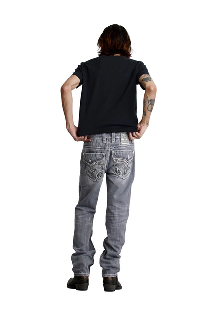 Rock Revival MN Danielle Straight Leg Jean RP5632J200R LT Grey