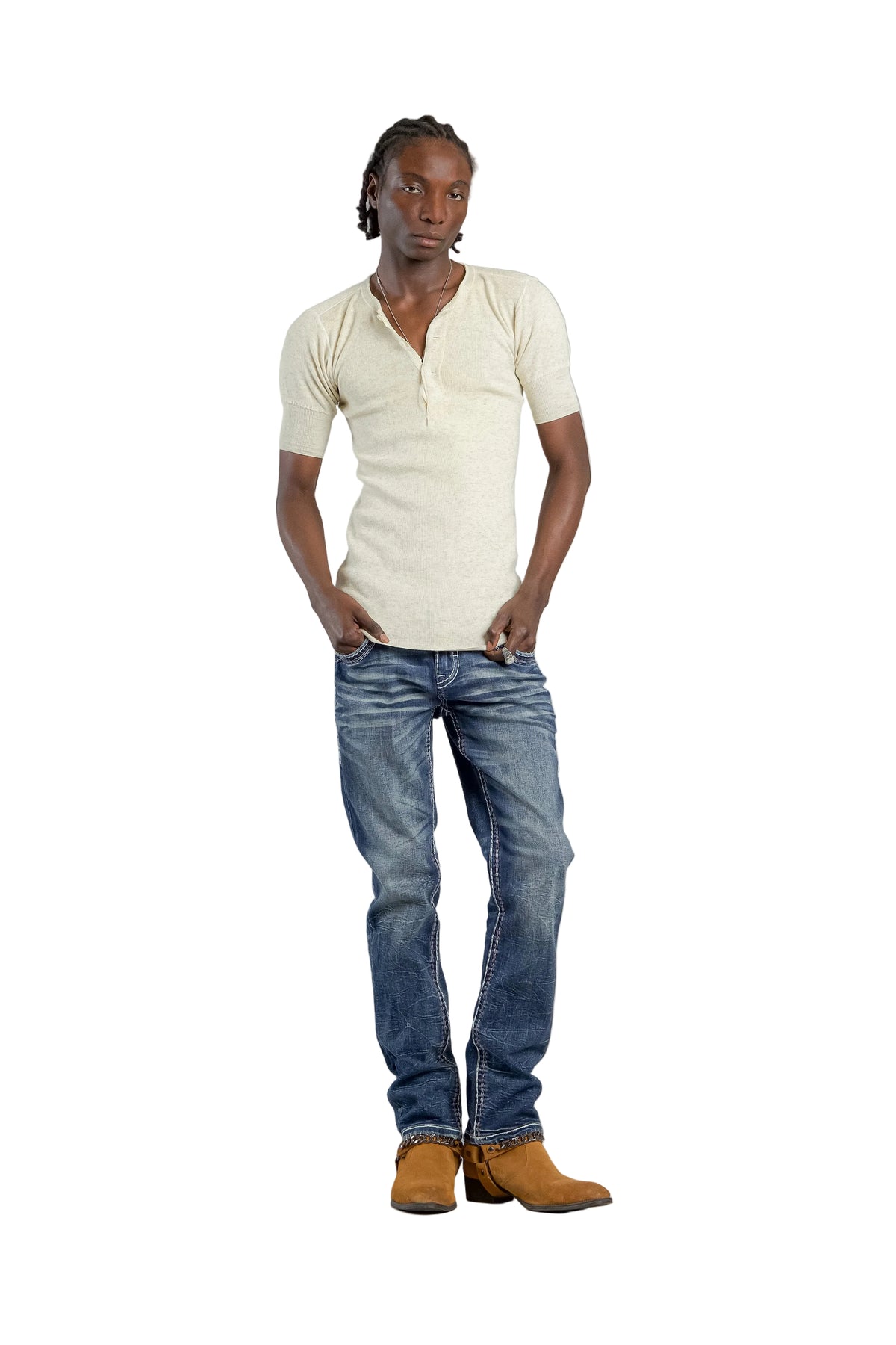 Rock Revival Men Miguel Straight Jeans RP5704J202R