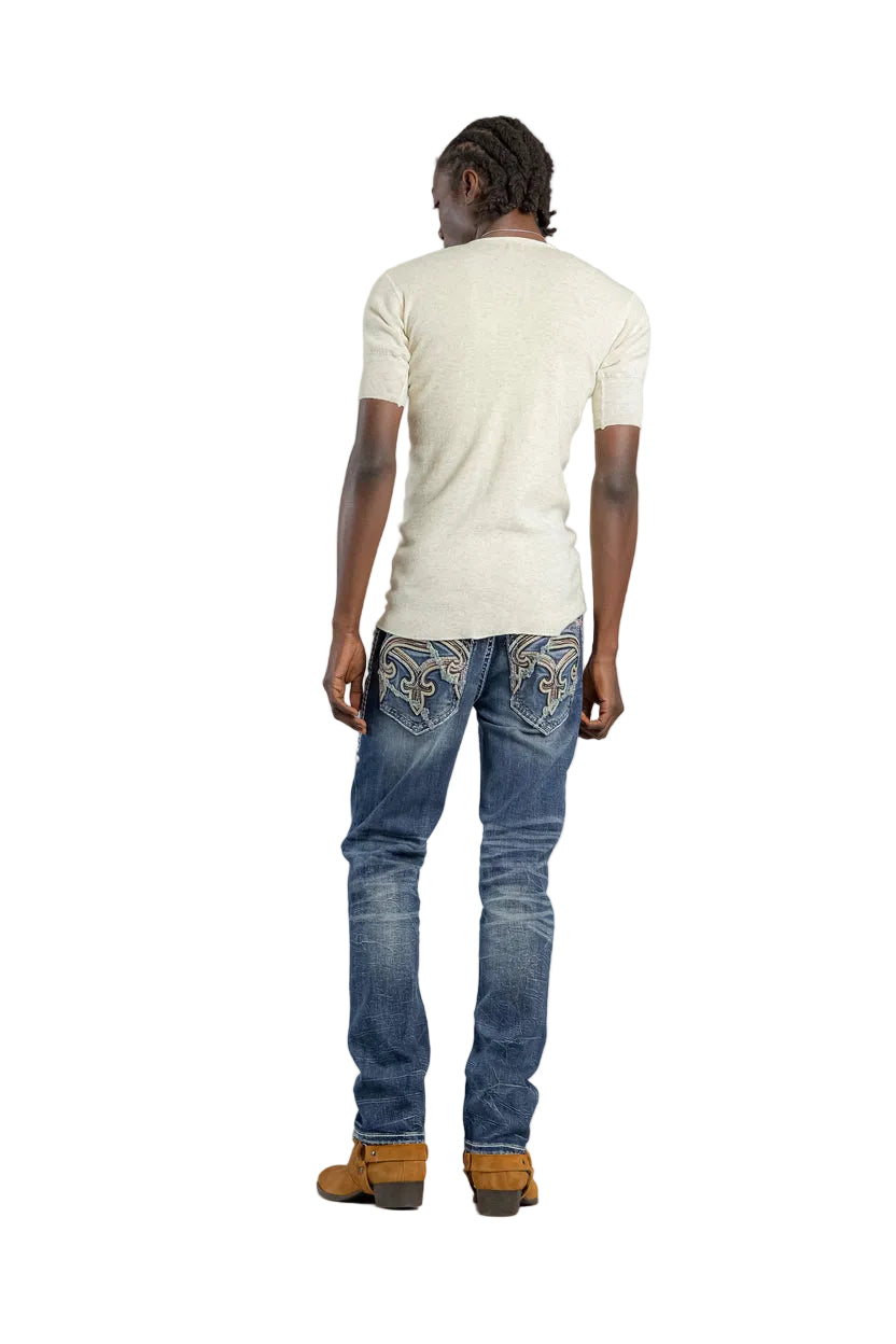 Rock Revival Men Miguel Straight Jeans RP5704J202R