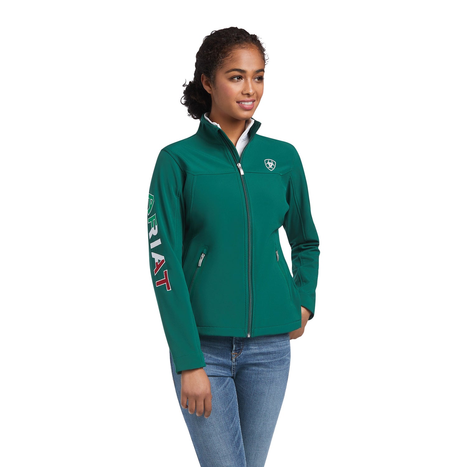 Ariat Women Green Mexico Softshell 10039460 Jacket