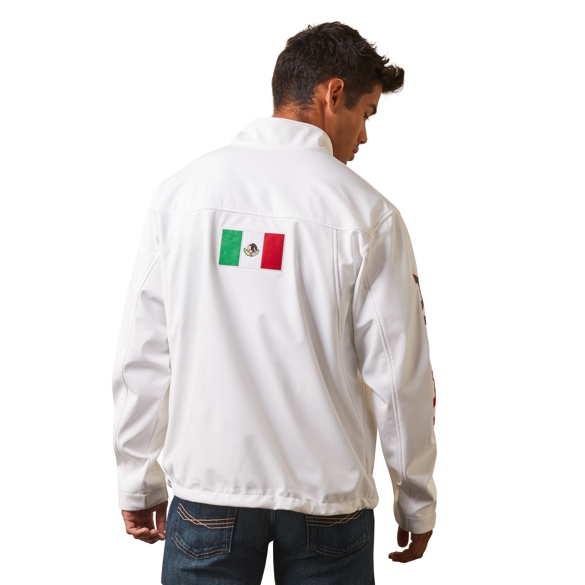 Ariat Men White Softshell Mexico 10043549 Jacket