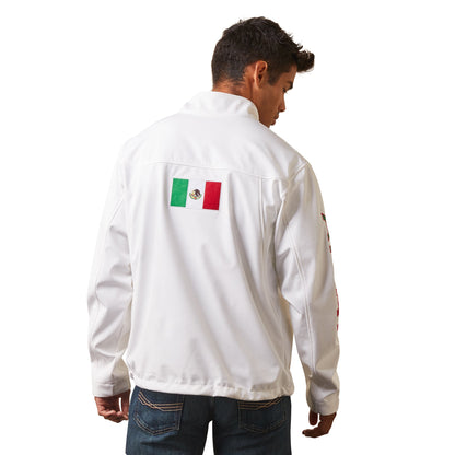 Ariat Men White Softshell Mexico 10043549 Jacket