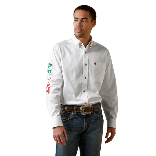 Ariat Men Team Logo Twill Classic Fit Shirt
