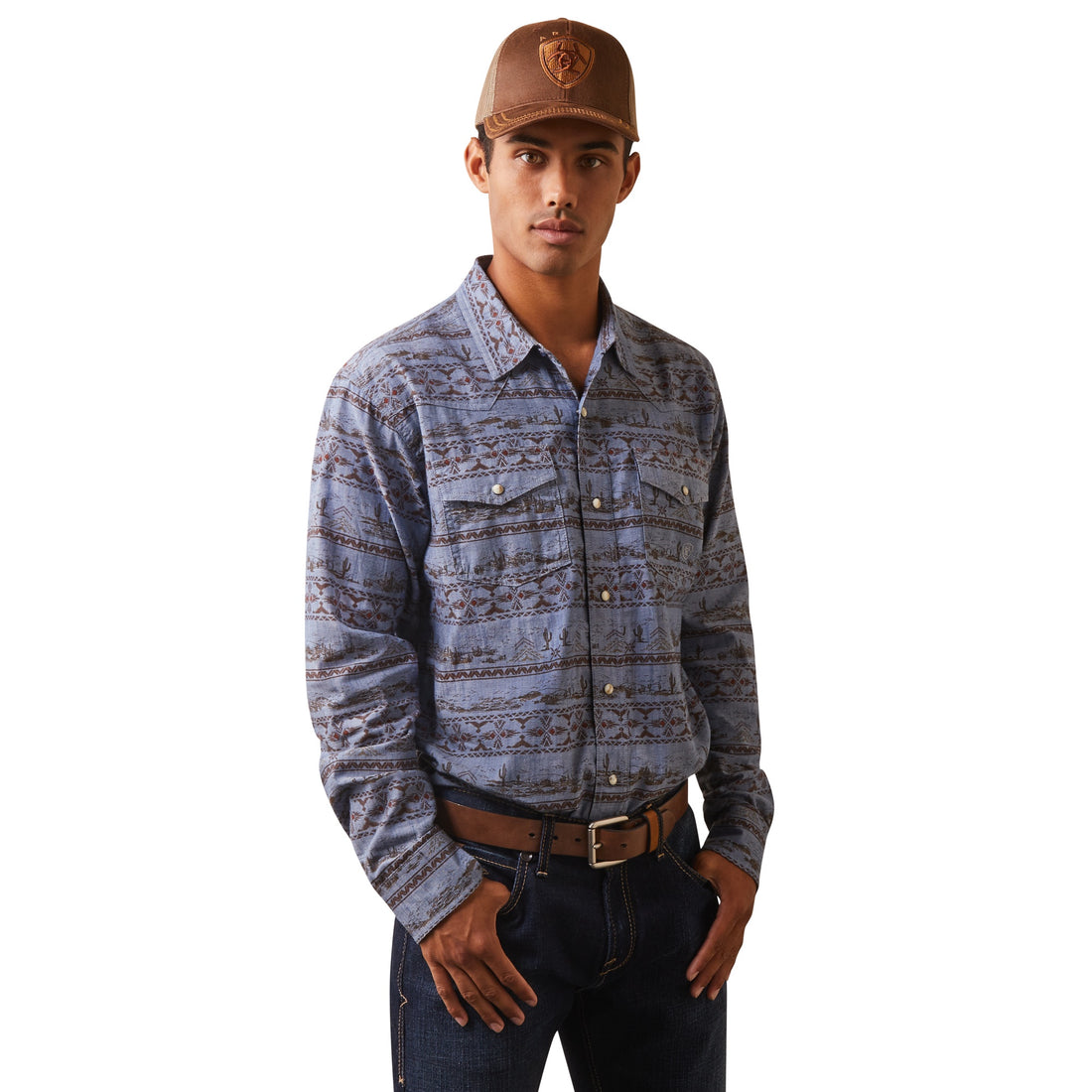 Ariat MN Dusty Green Chambray Shirt 10043892