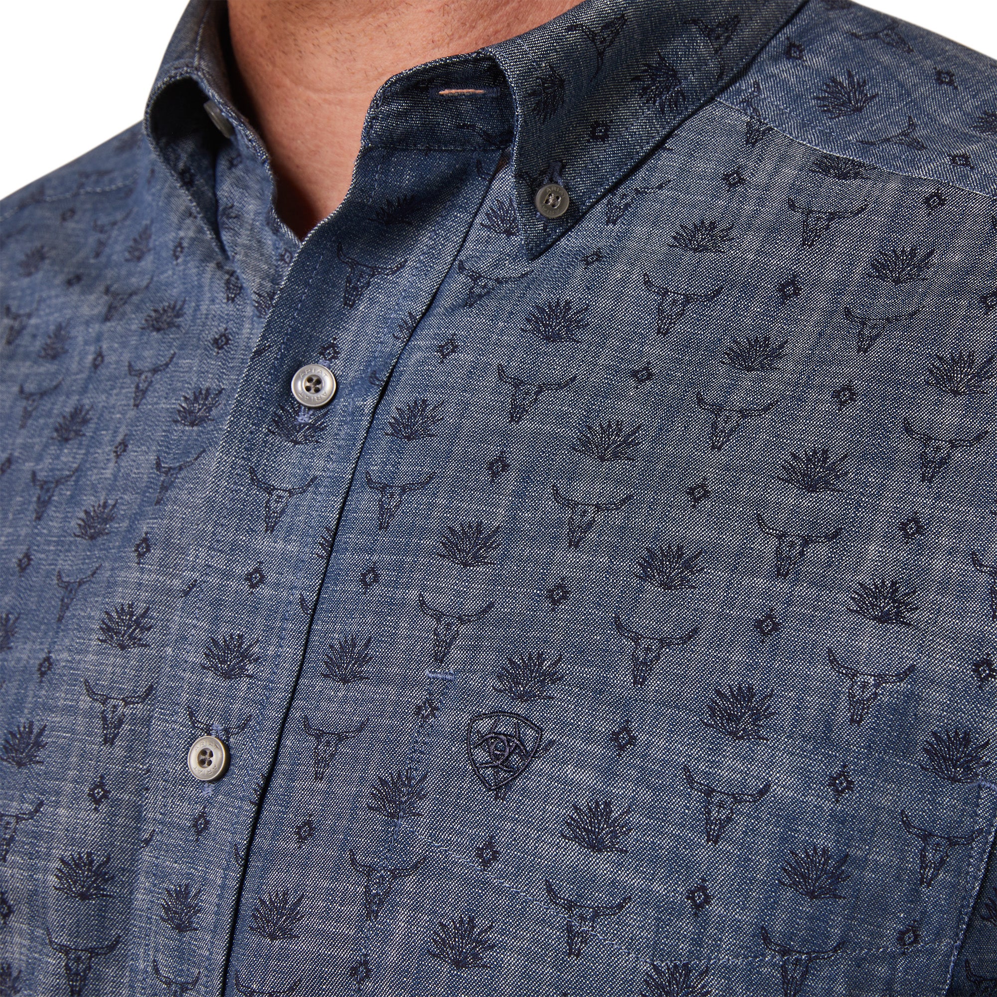 Ariat MN Chambray Blue Shirt 10043918