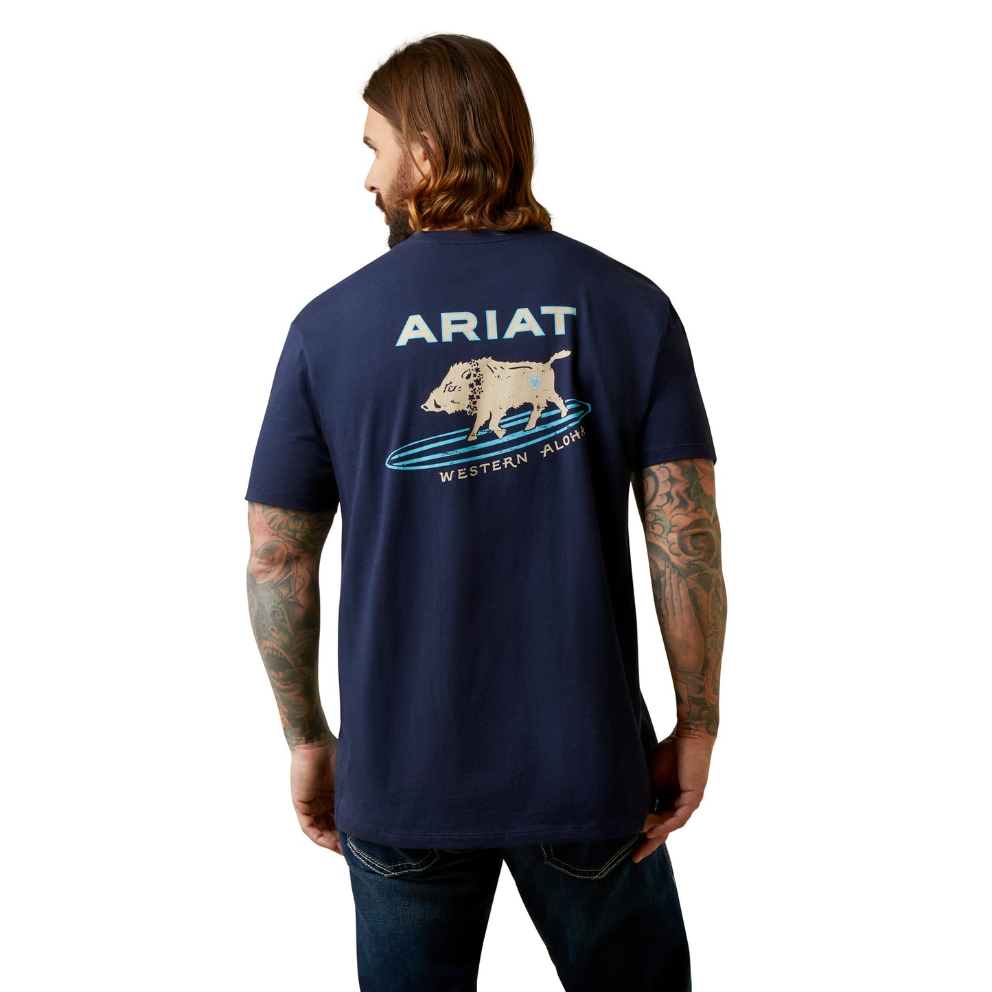 Ariat Men Surf Boar Western Aloha T-Shirt