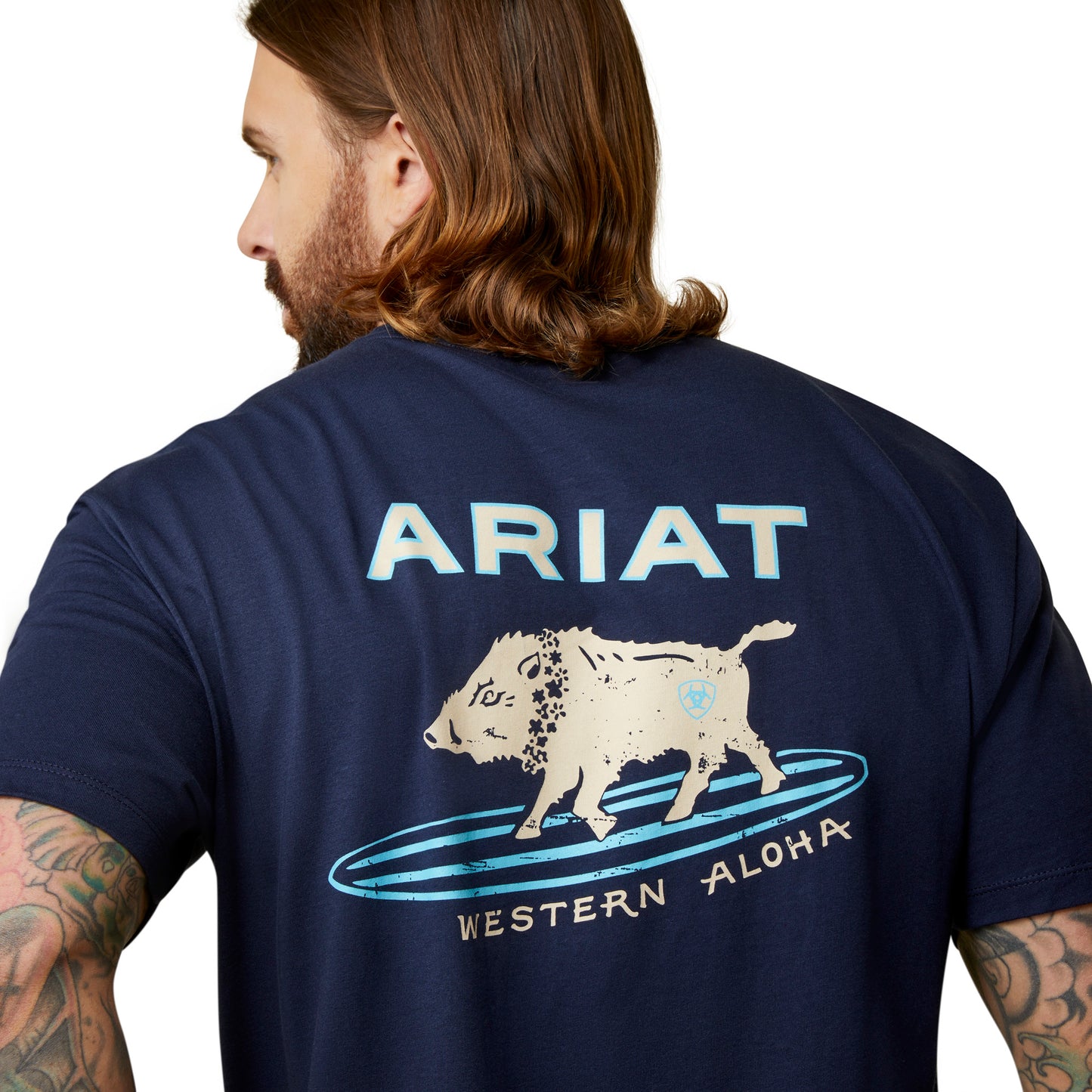 Ariat Men Surf Boar Western Aloha T-Shirt