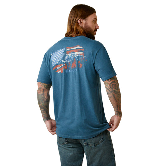 Ariat Men Mountain Flag T-Shirt 10045279