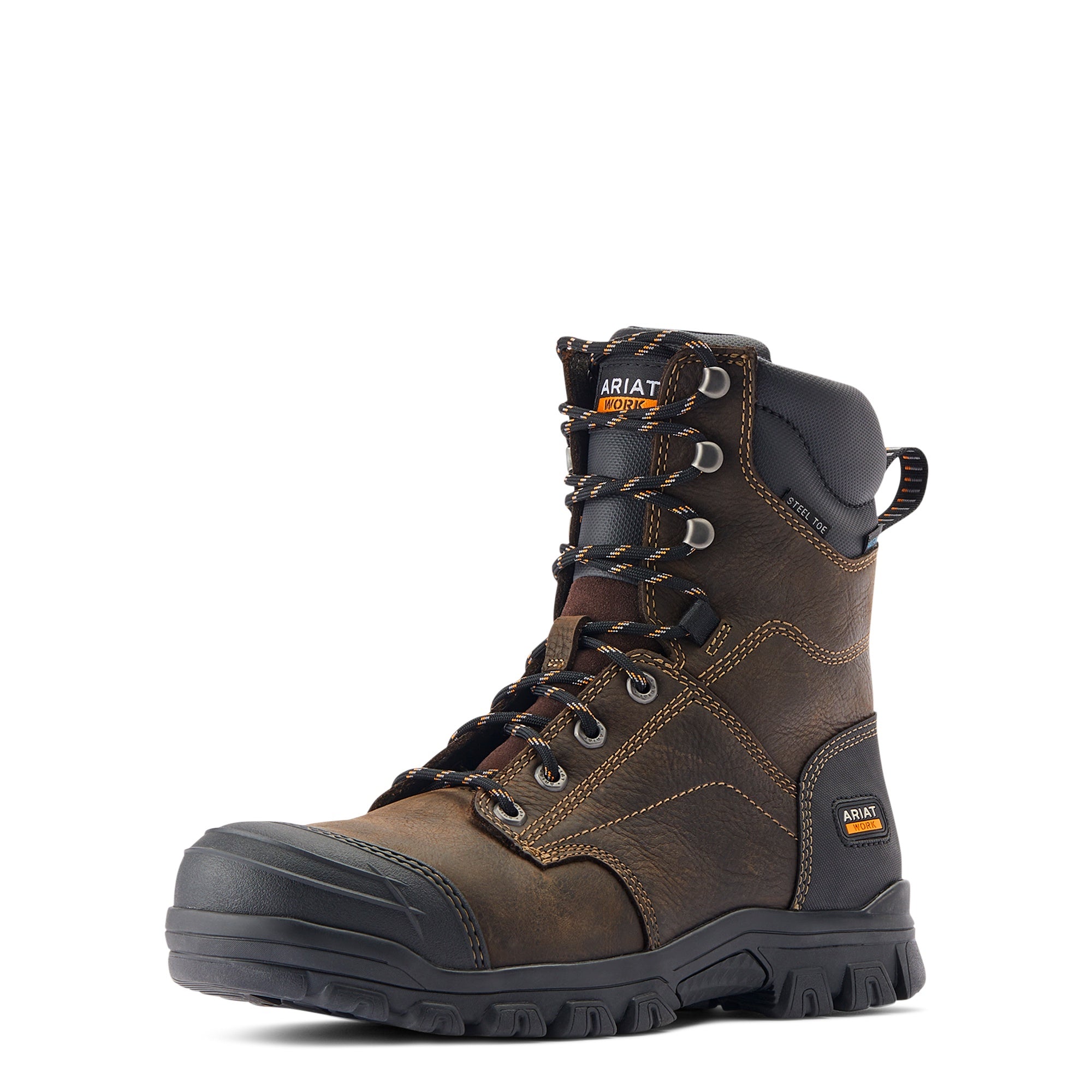 Ariat Men Treadfast 8&quot; Waterproof Steel Toe Work Shoe 10042496