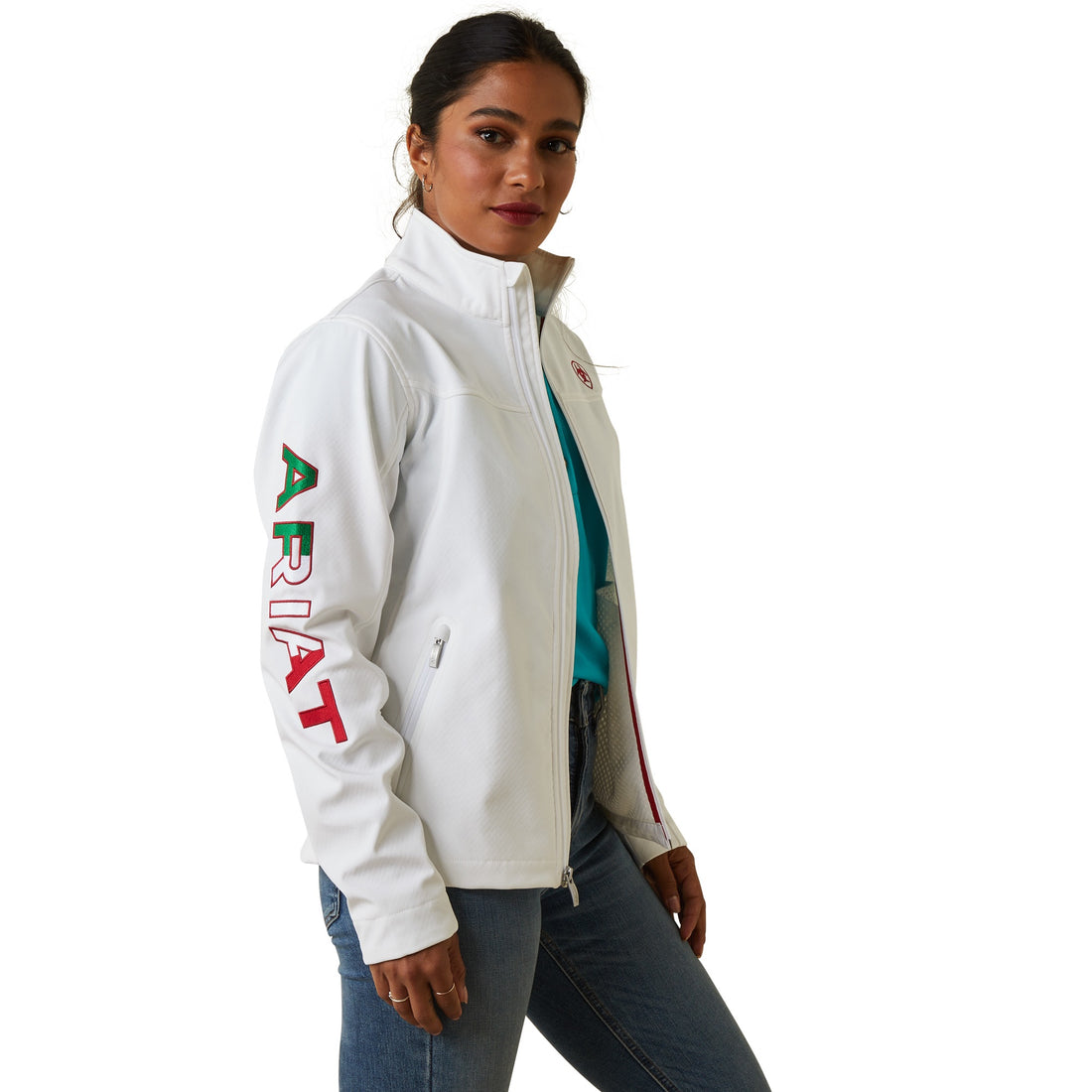 Ariat Women White Mexico Softshell 10043548 Jacket