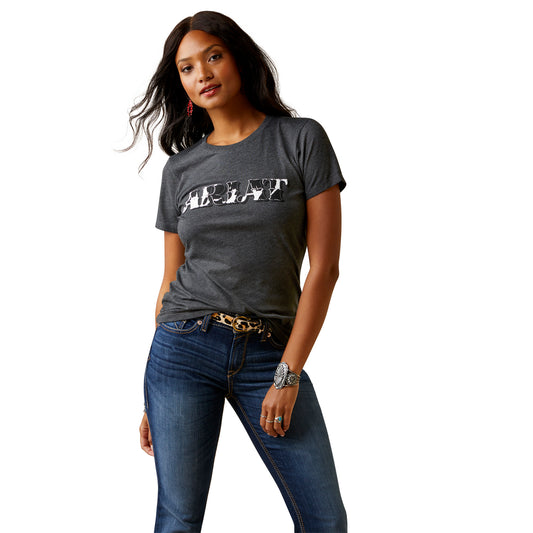 Ariat Women Cowhide Logo T-Shirt