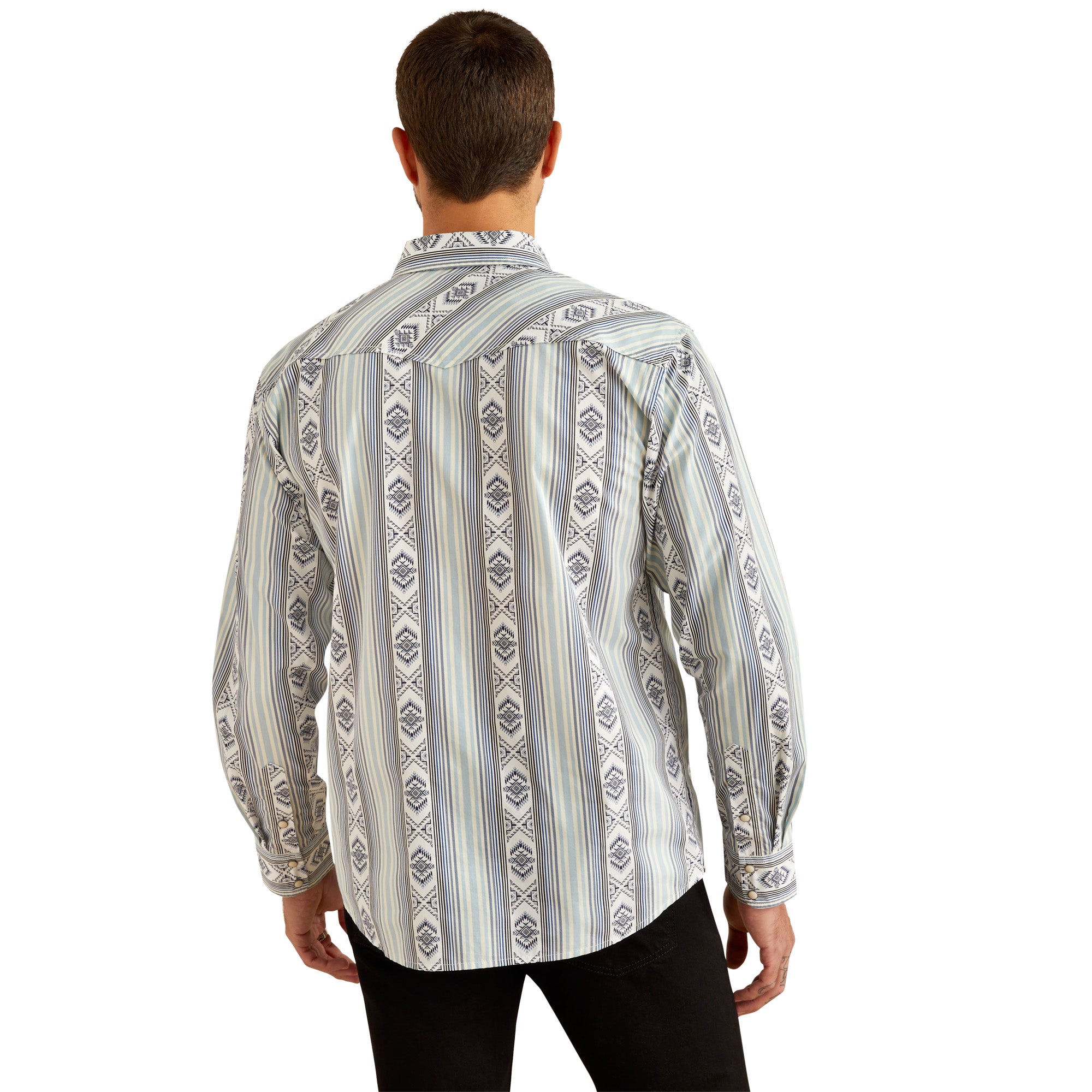 Ariat MN Heller Retro Fit Blue Shirt 10054704