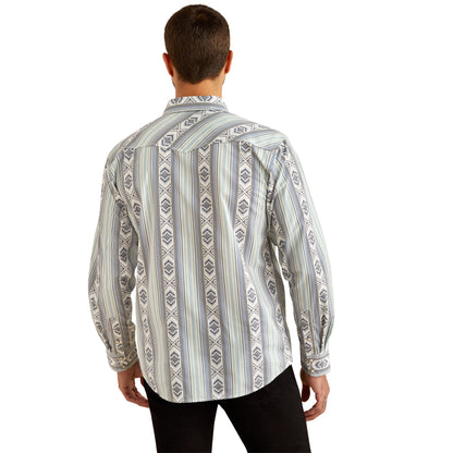 Ariat MN Heller Retro Fit Blue Shirt 10054704