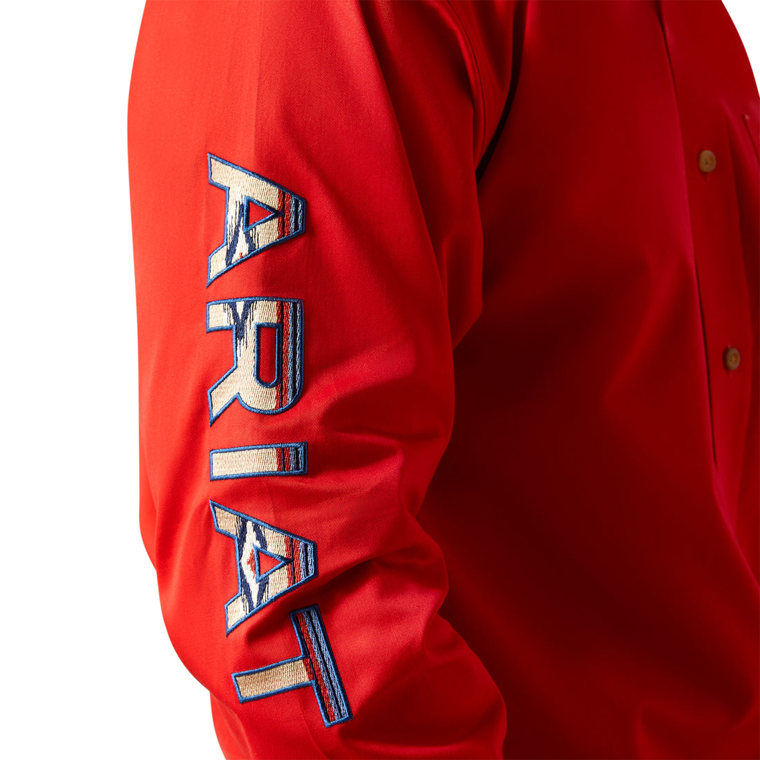 Ariat Men Team Logo Red/Khaki Shirt 10055236