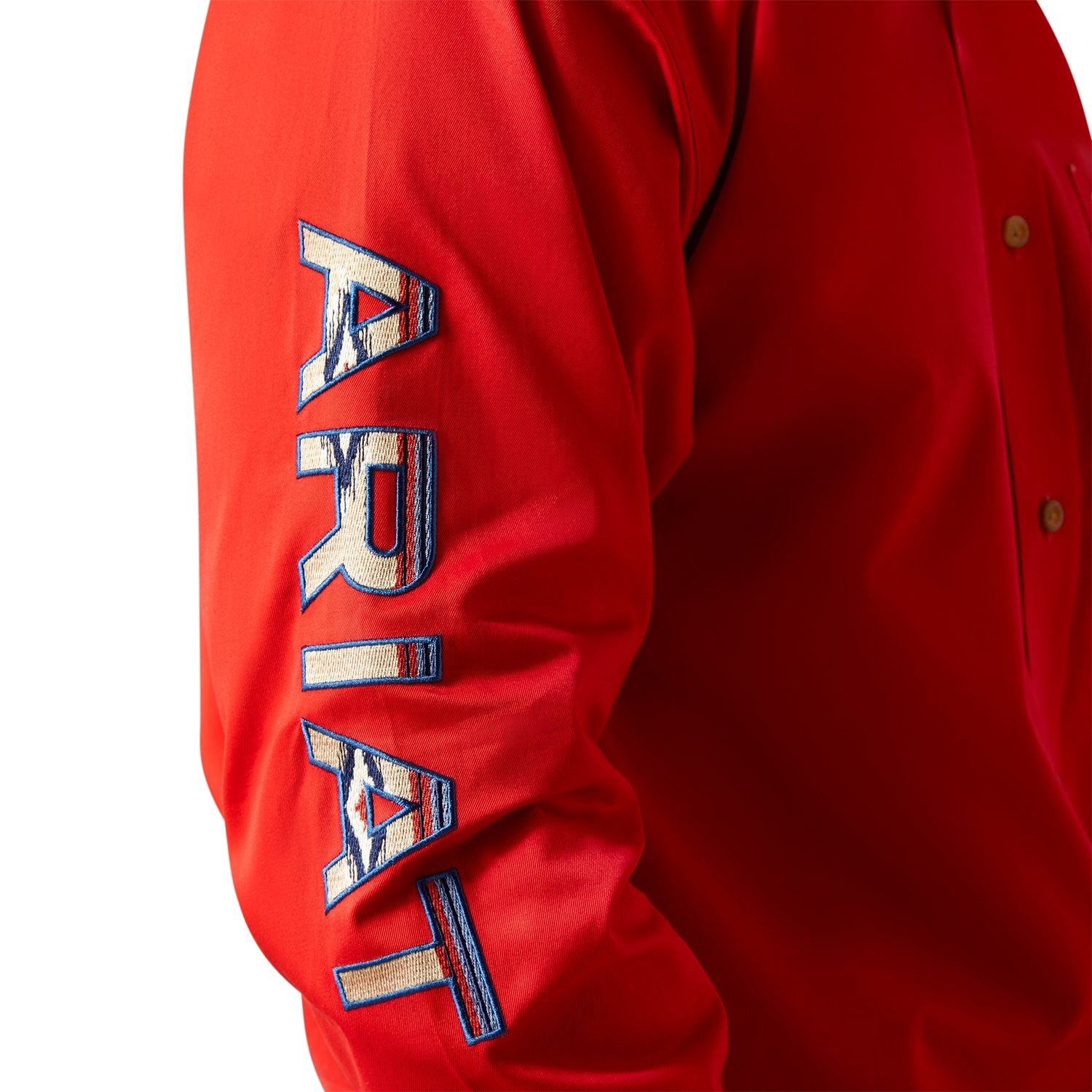 Ariat Men Team Logo Red/Khaki Shirt 10055236