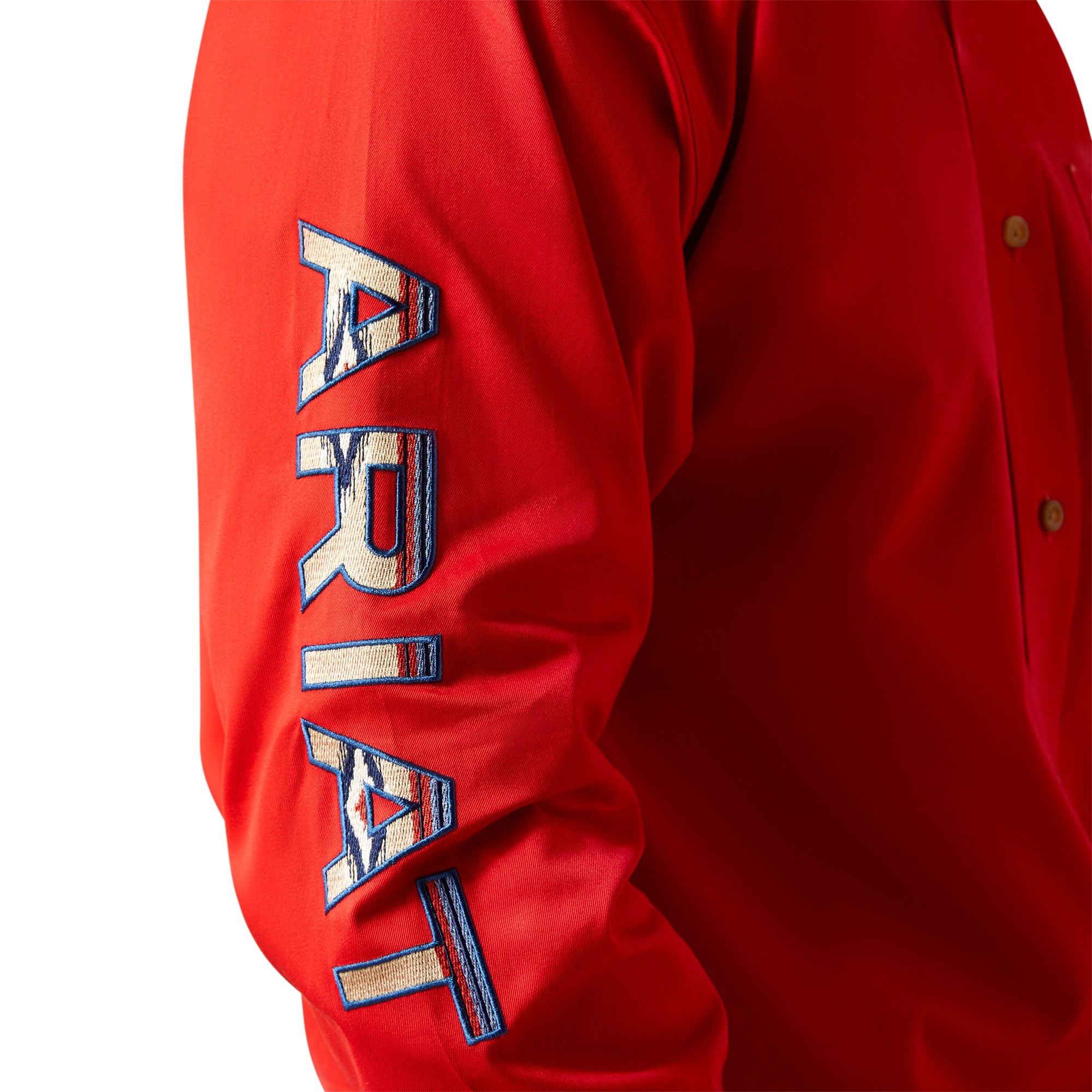 Ariat Men Team Logo Red/Khaki Shirt 10055236