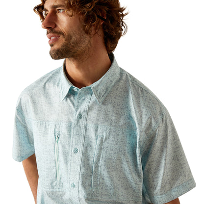 Ariat MN VentTEK Classic Fit SS Blue Shirt 10055243