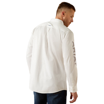 Ariat Men Team Logo Twill LS Shirt 10055286