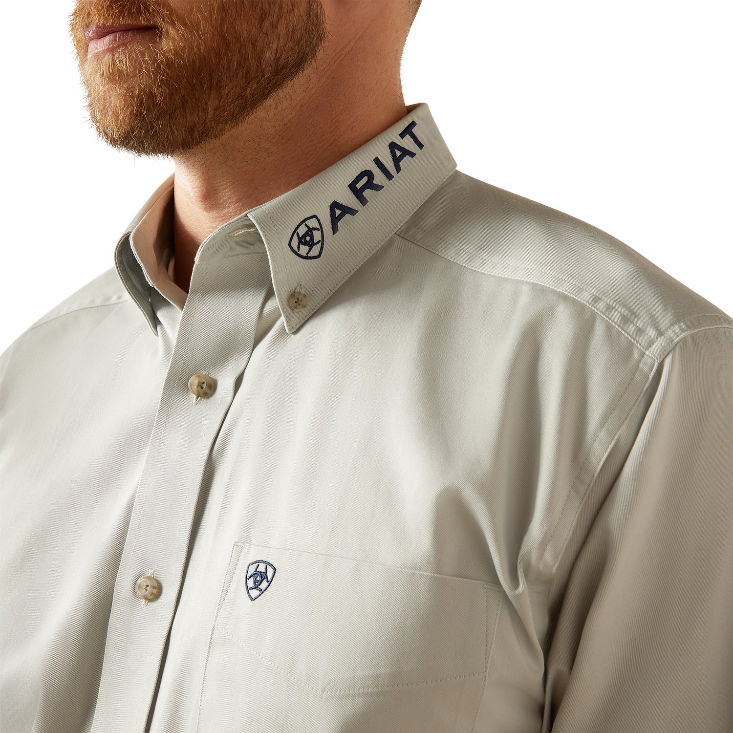 Ariat MN Team Logo Twill Classic Fit LS Shirt 10059133