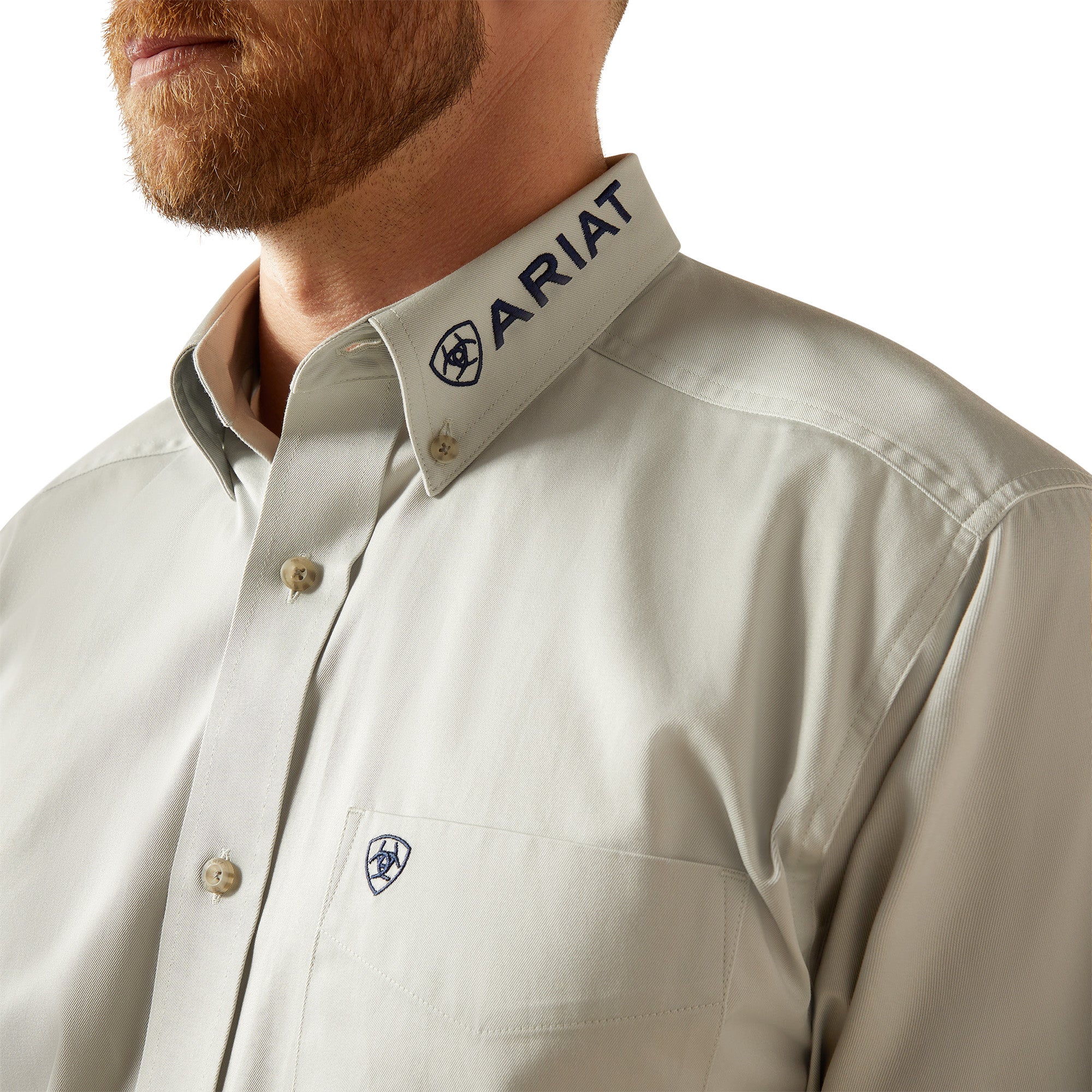 Ariat MN Team Logo Twill Classic Fit LS Shirt 10059133