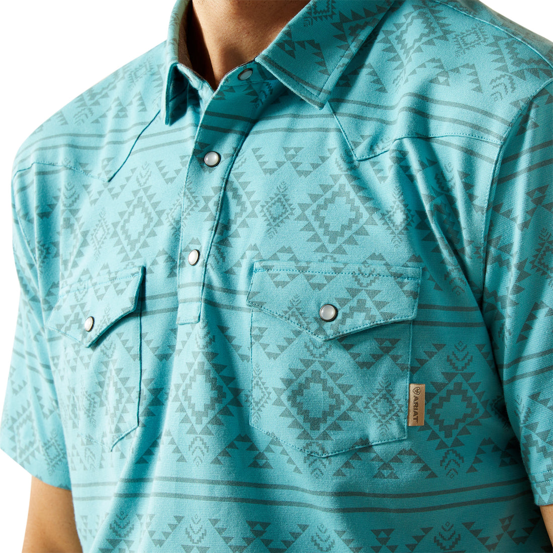 Ariat Men retro Western snap SS Polo Shirt 10061470