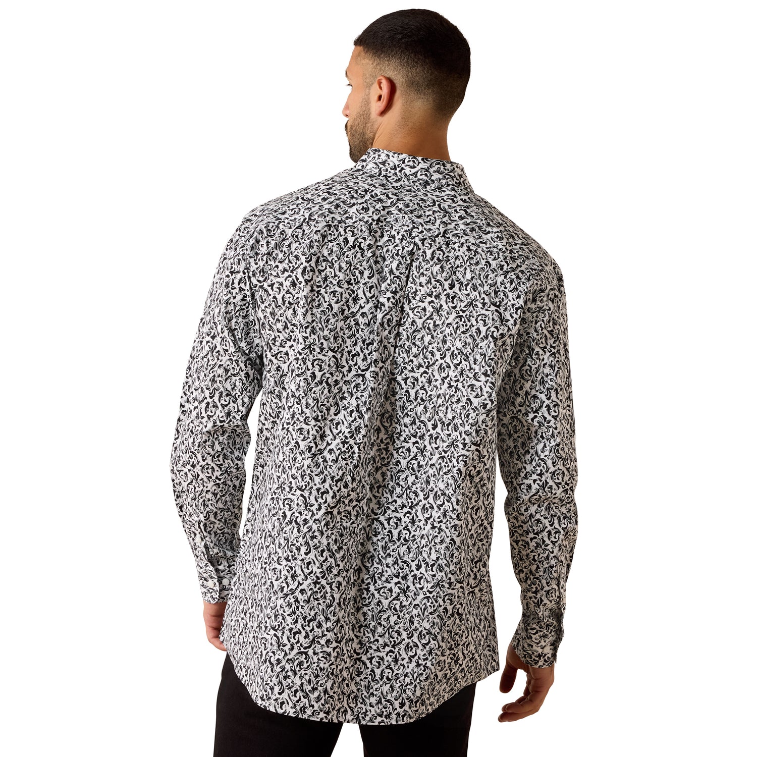 Ariat Men Casual Scroll PRT Team LS Shirt 10071029