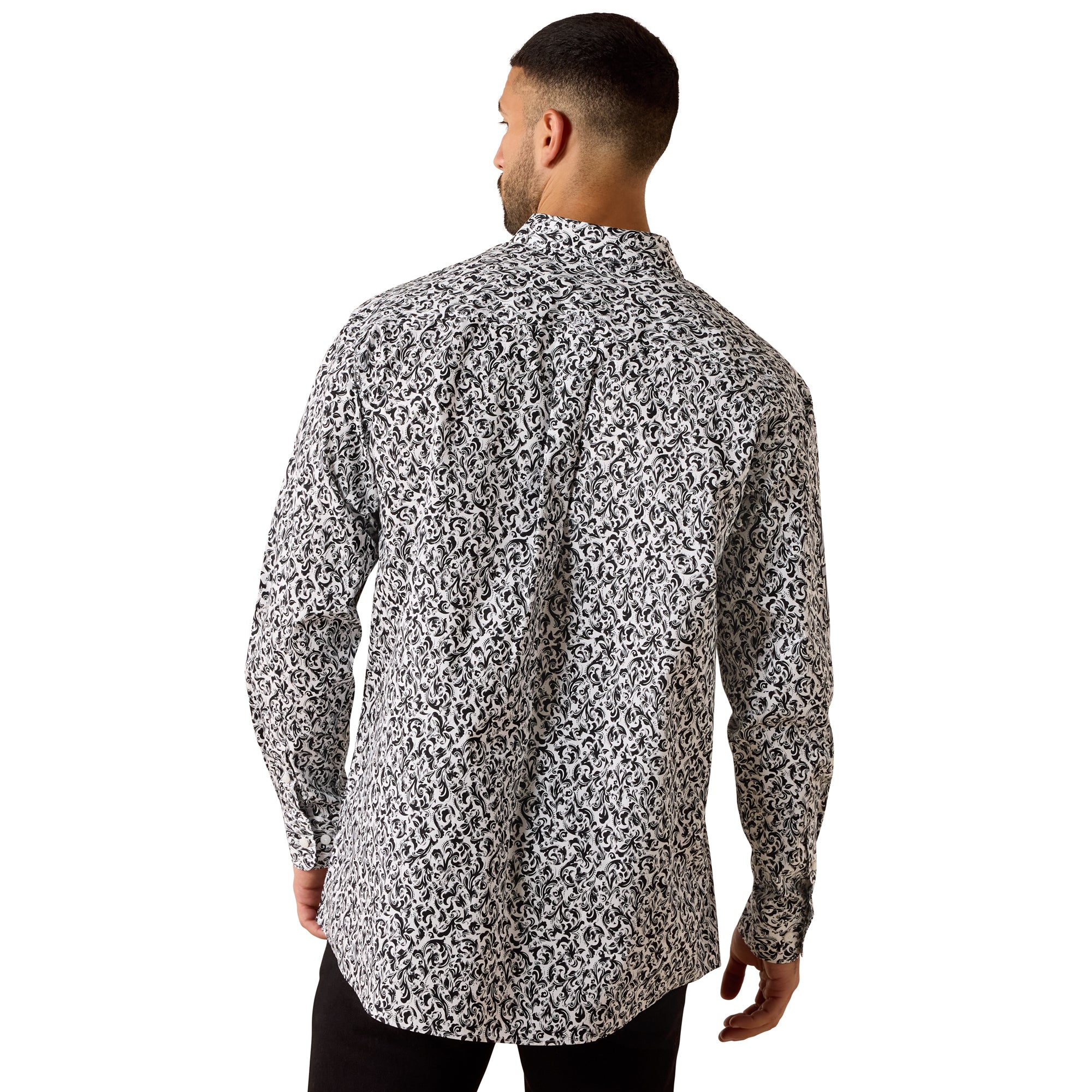 Ariat Men Casual Scroll PRT Team LS Shirt 10071029