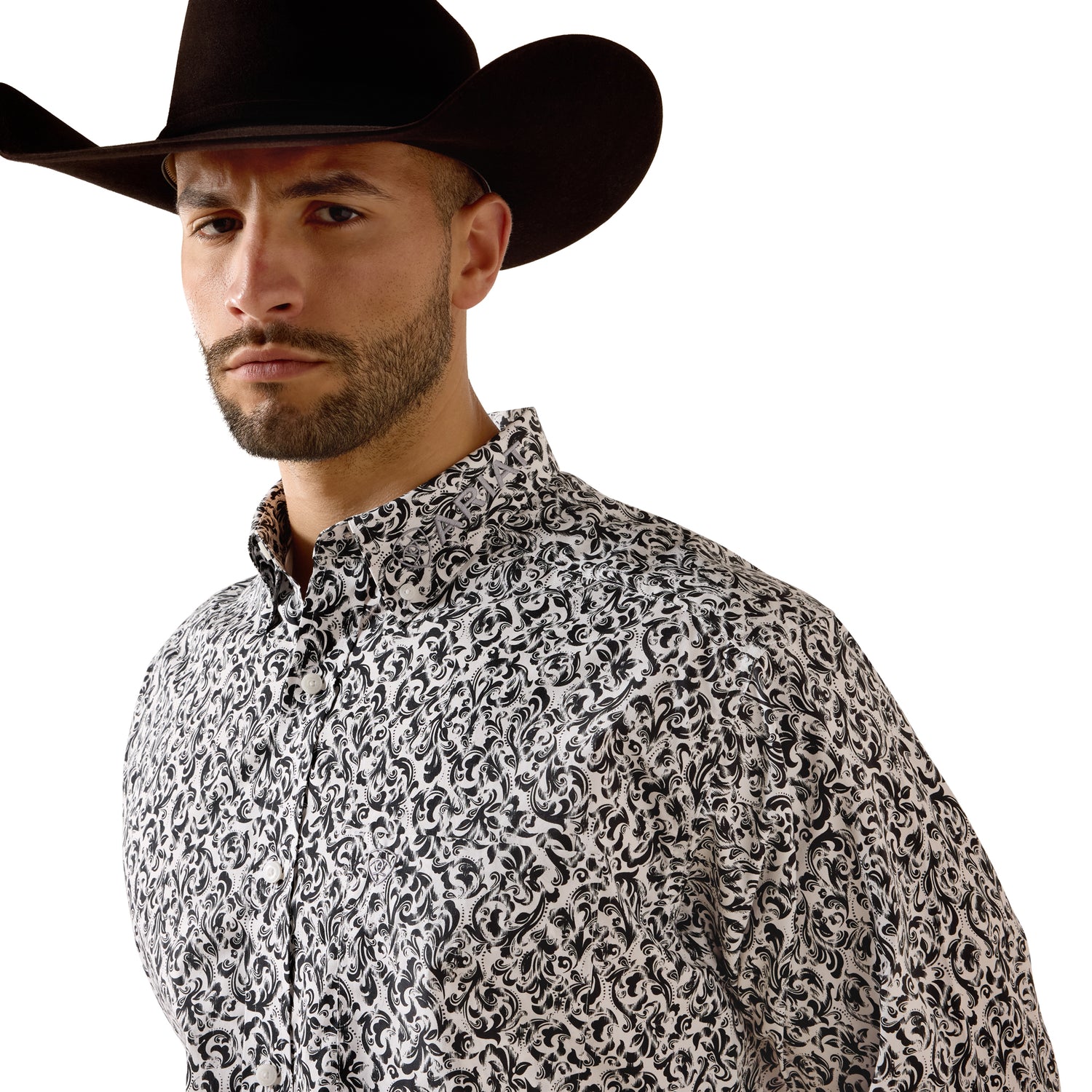 Ariat Men Casual Scroll PRT Team LS Shirt 10071029