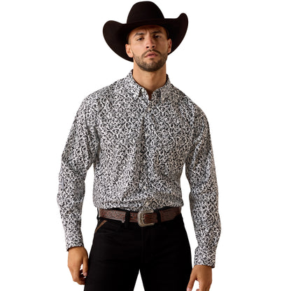 Ariat Men Casual Scroll PRT Team LS Shirt 10071029