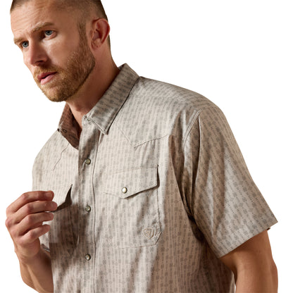 Ariat Men Printed Western VentTEK Classic Fit Snap Shirt 10071045