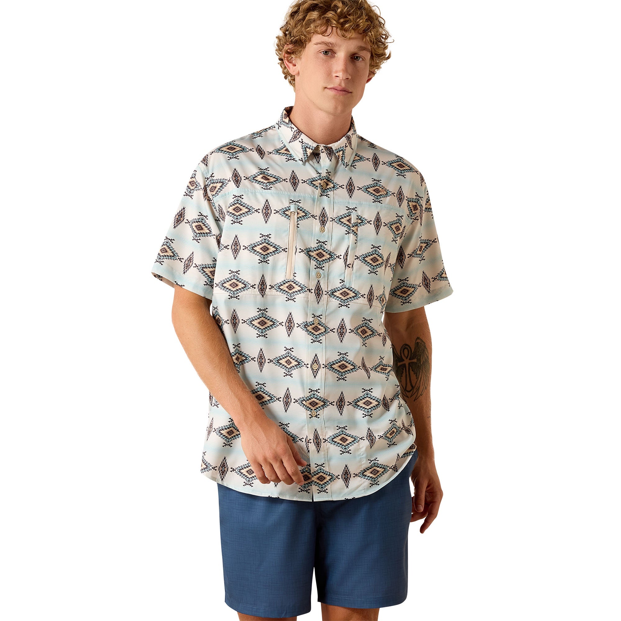 Ariat Men Printed Venttek SS Shirt 10071056