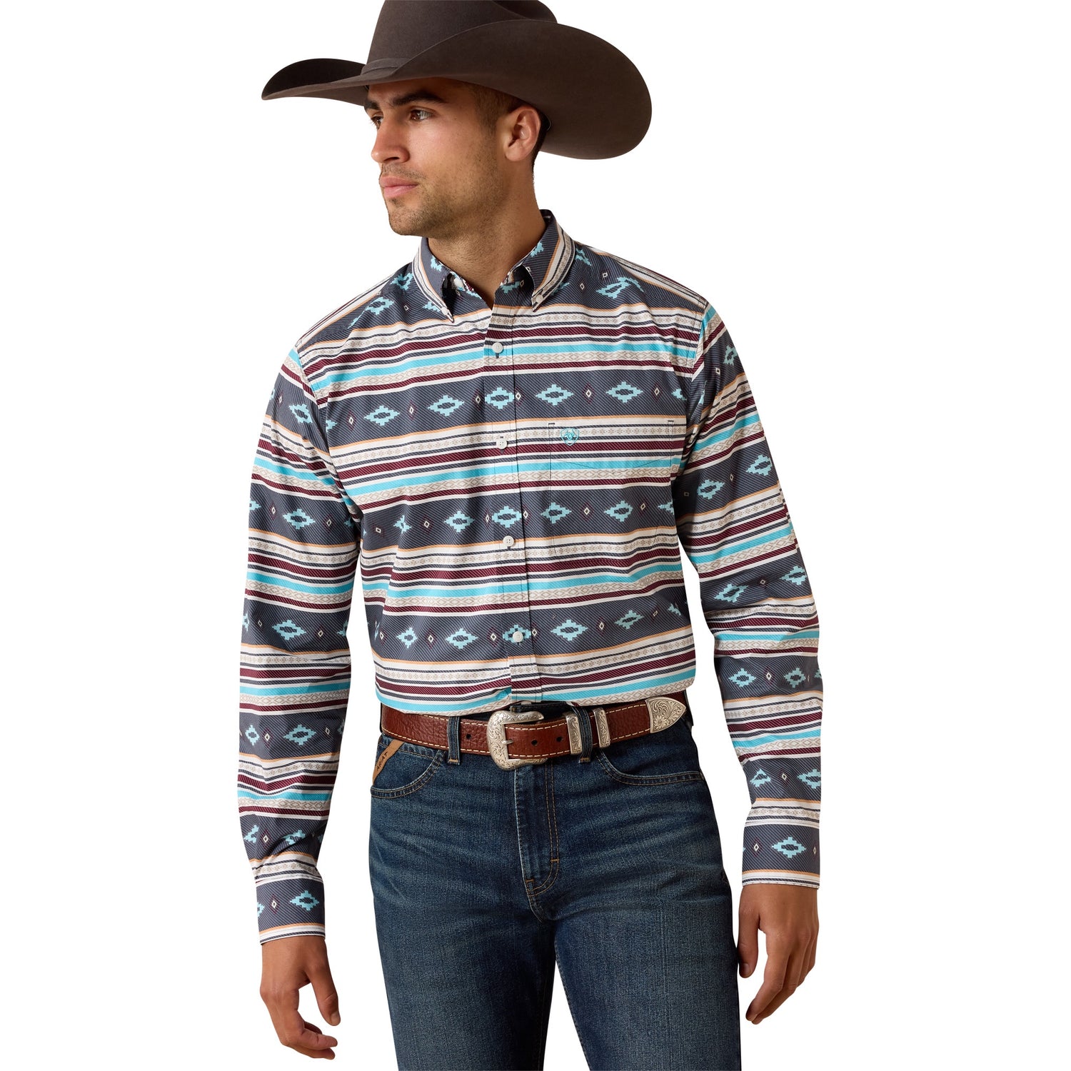 Ariat Men Casual Stripe LS Shirt 10071597