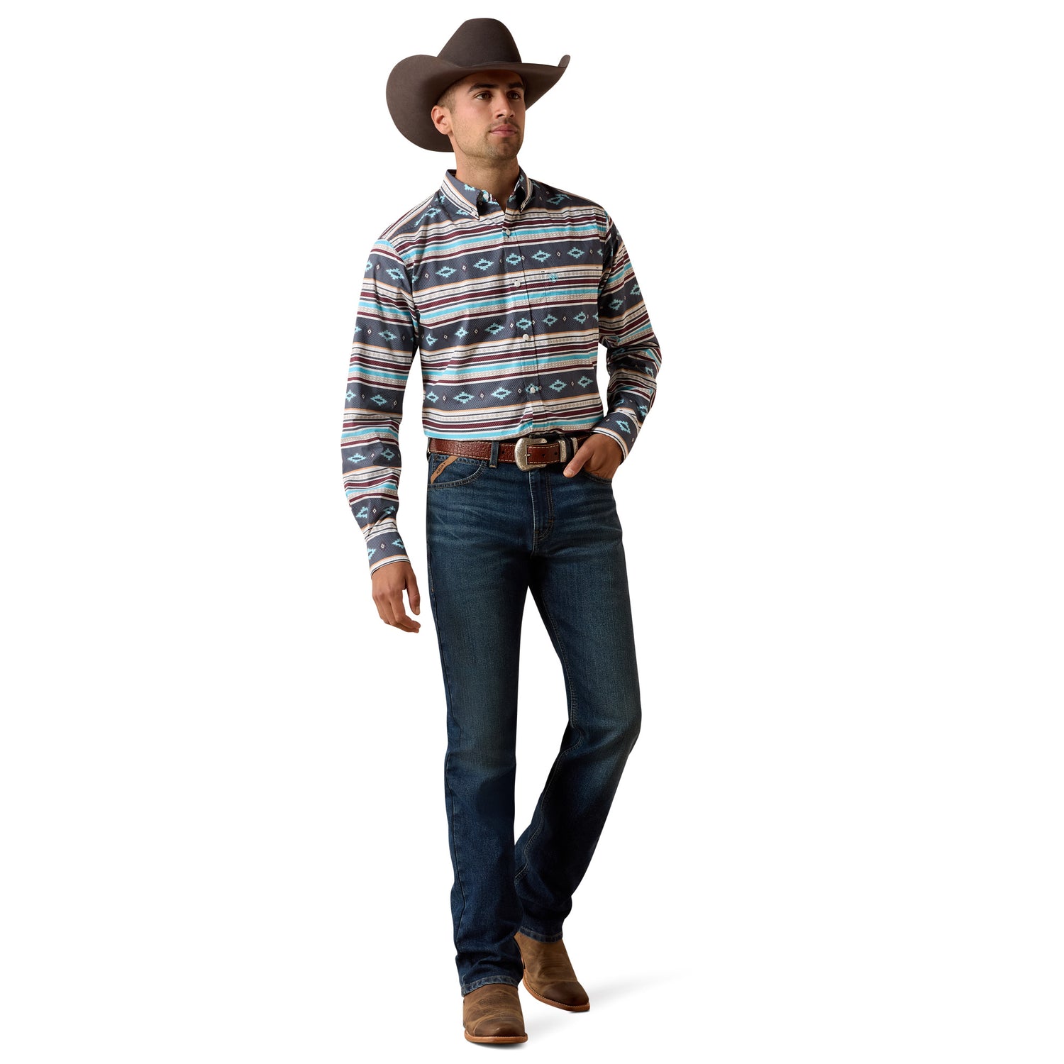 Ariat Men Casual Stripe LS Shirt 10071597