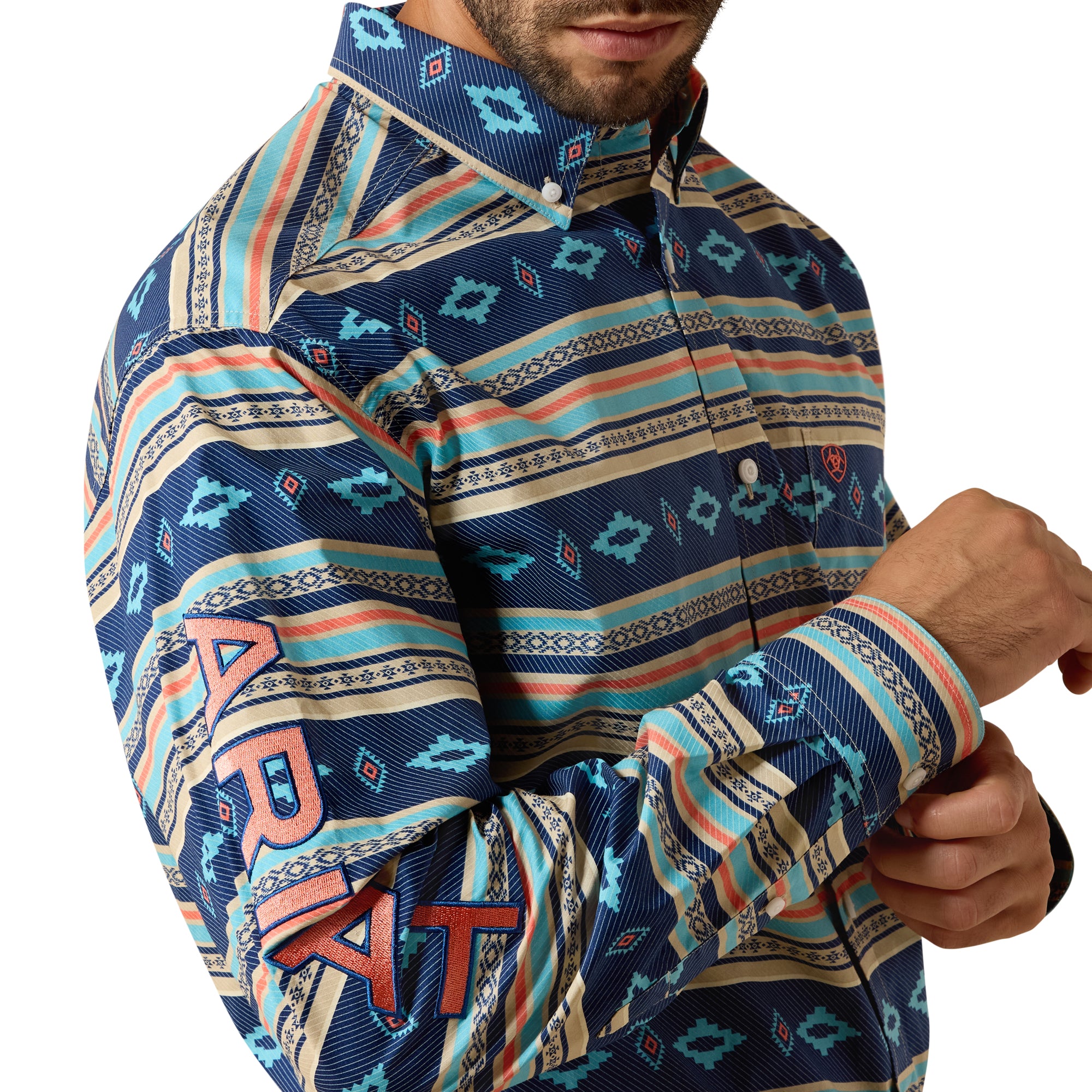 Ariat Men casual Team Serape LS Shirt 10071717