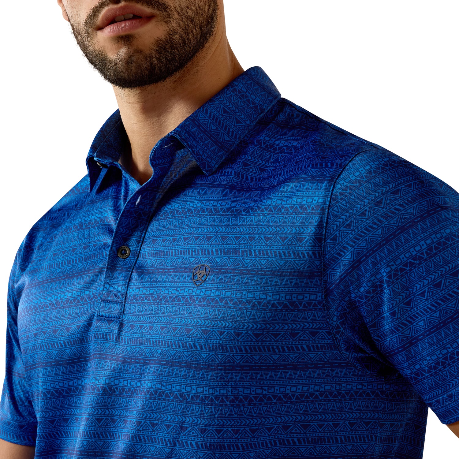 Ariat Men All Over Print Fitted Polo Shirt 10073434