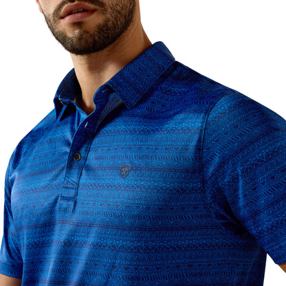 Ariat Men All Over Print Fitted Polo Shirt 10073434
