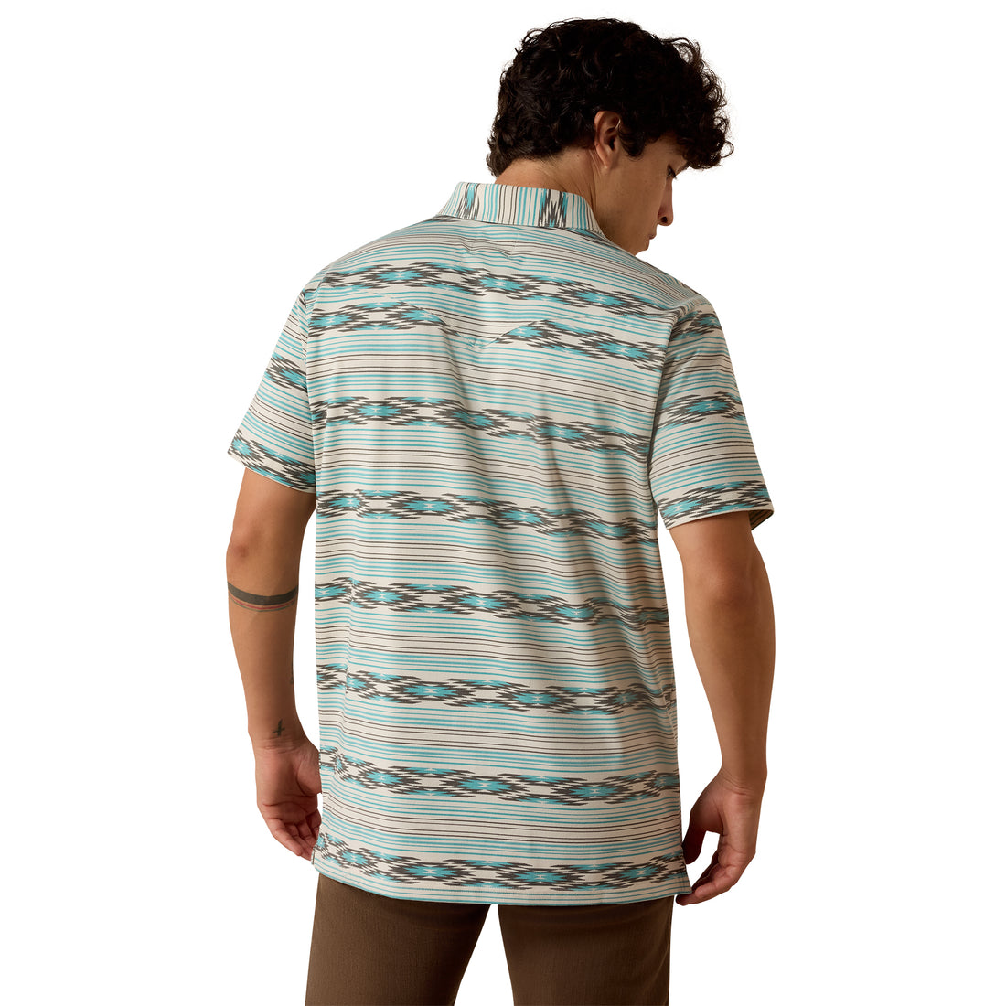 Ariat Men Retro Western Snap Polo Shirt 10073501