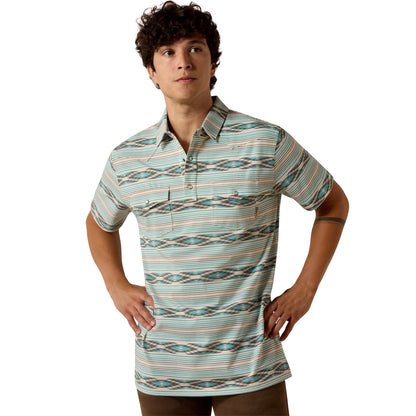 Ariat Men Retro Western Snap Polo Shirt 10073501