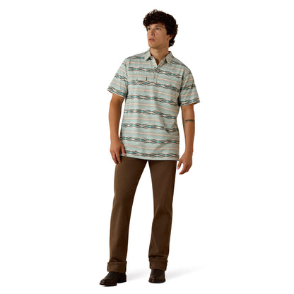 Ariat Men Retro Western Snap Polo Shirt 10073501