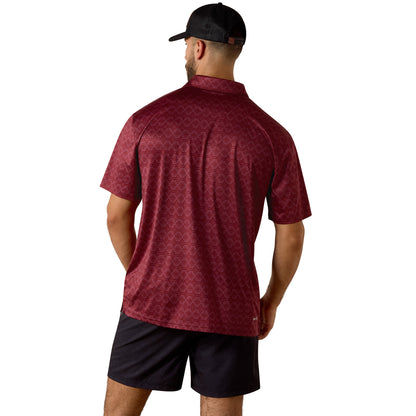 Ariat Men All Over Print Heathered Classic Fit Polo Shirt 10073584