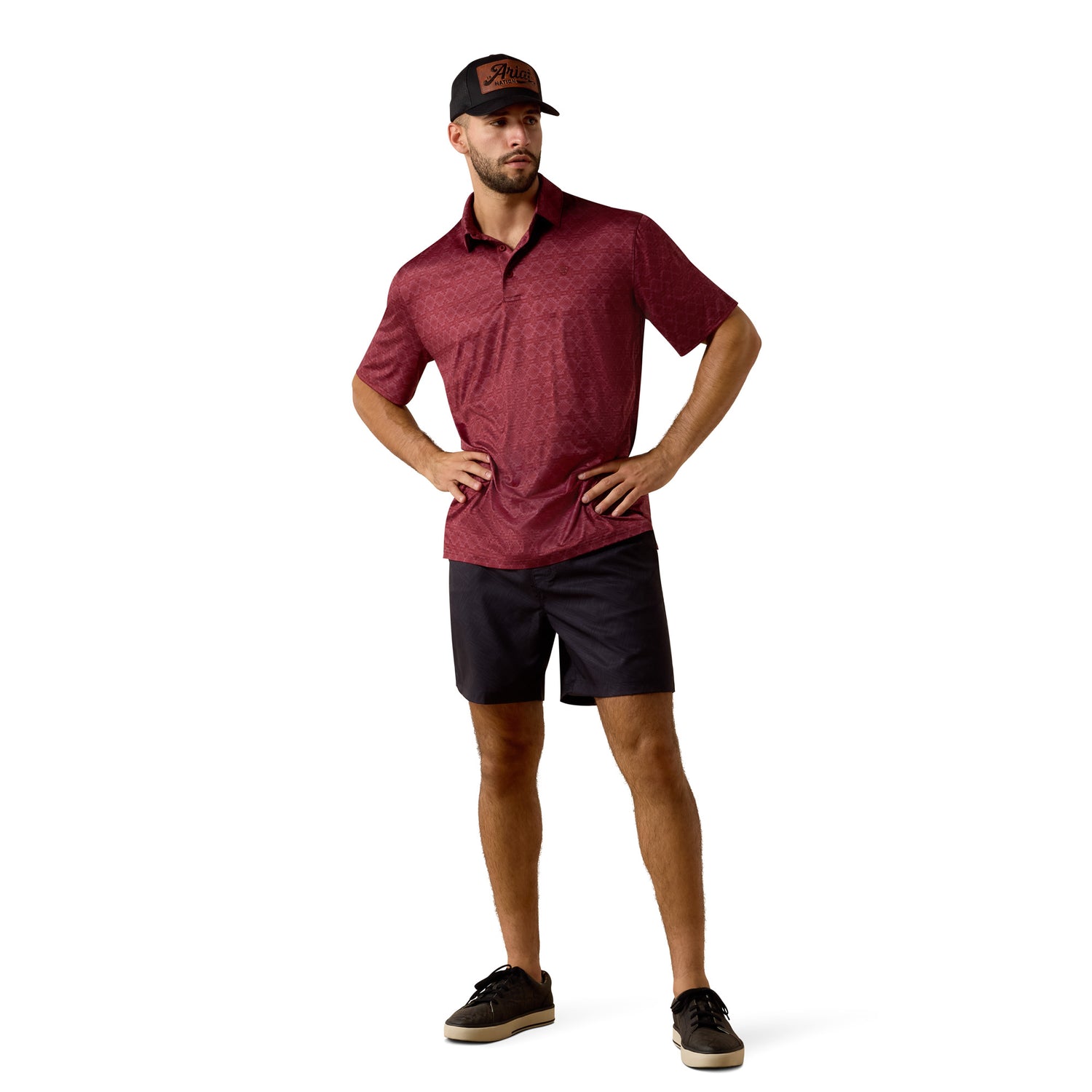 Ariat Men All Over Print Heathered Classic Fit Polo Shirt 10073584