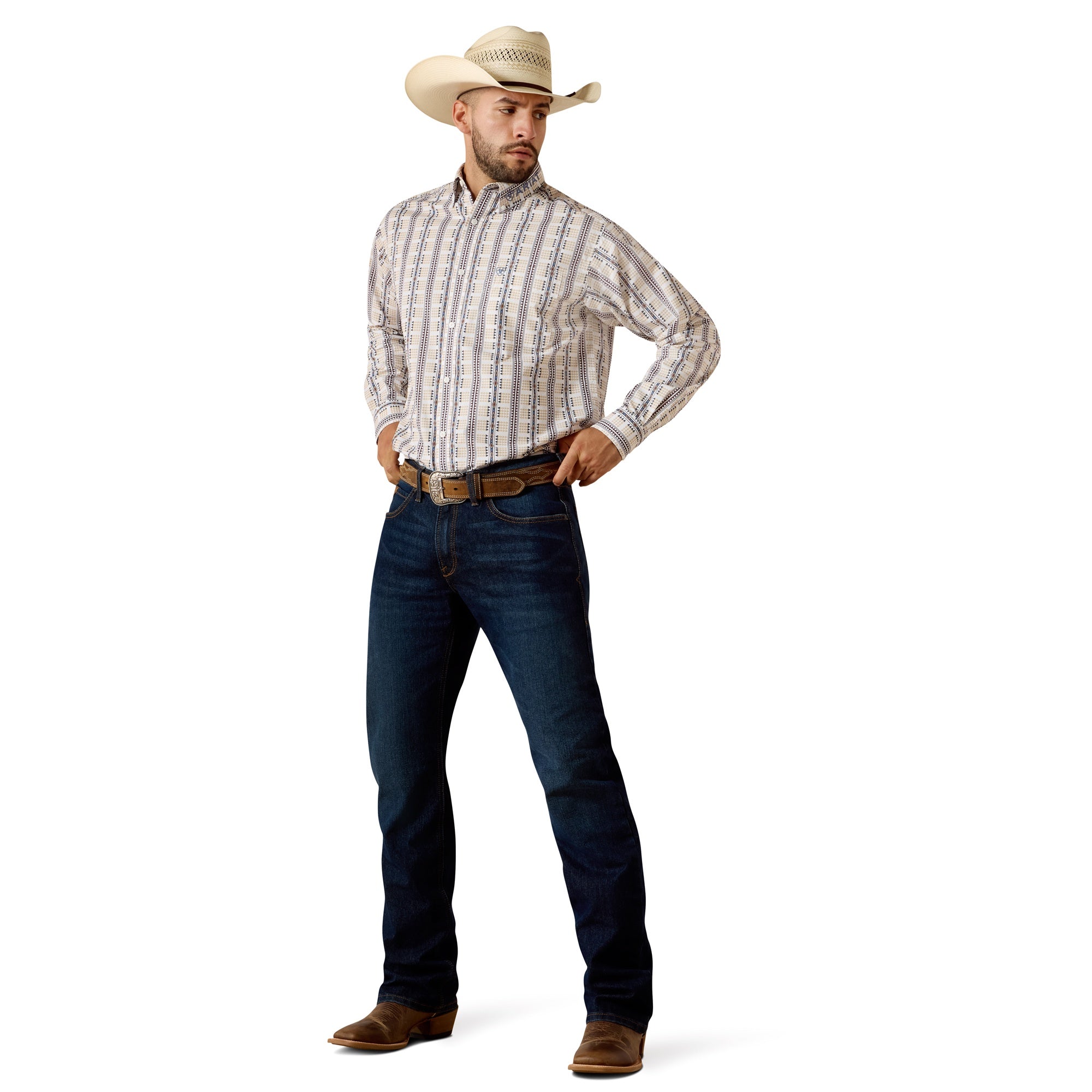 Ariat Men Team Daniel Fitted LS Shirt 10073627