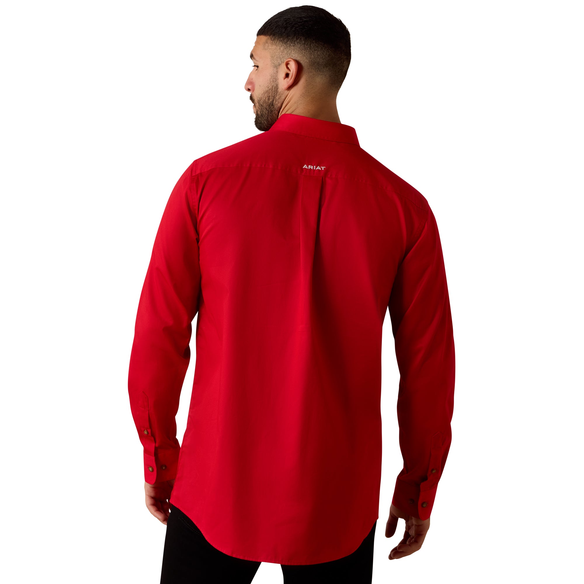 Ariat Men Team Logo Lightweight Twill Fitted Shirt 10073653