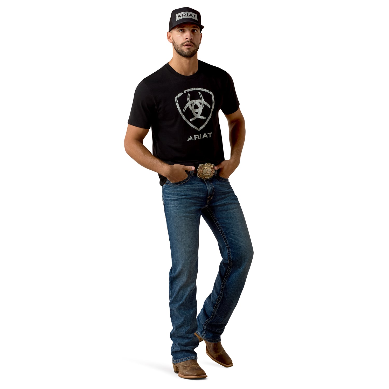 Ariat Men M4 Relaxed Thornton Boot Cut Jeans 10074800