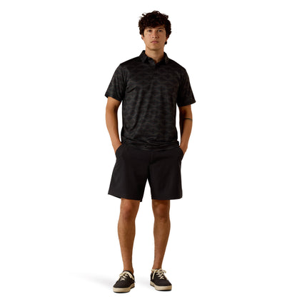 Ariat Men All Over Print Heathered Classic Fit Polo Shirt 10076065