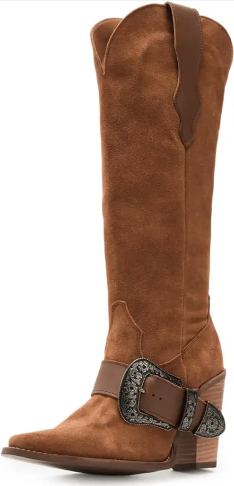 Dingo Women Yeehottie Suede Leather Boot DI2377 Camel