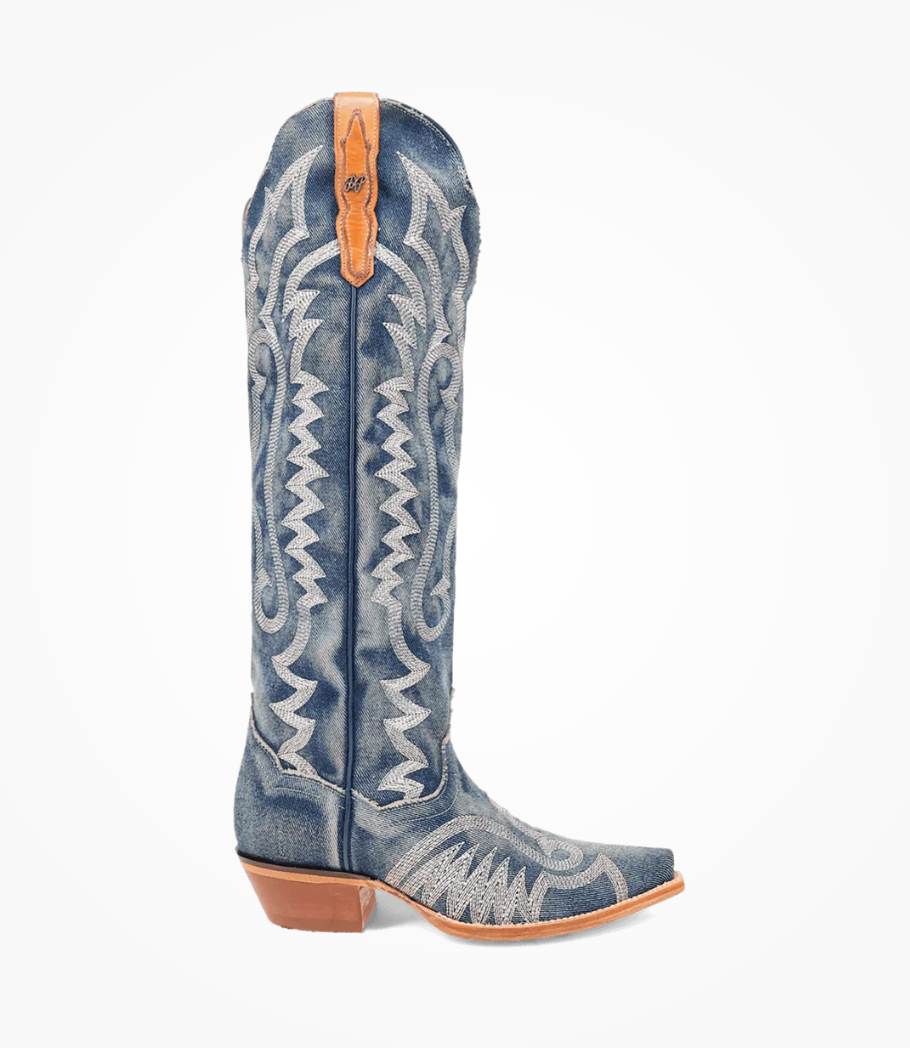 Dan Post Women Denim Darlin Knee High DP5108 Boots