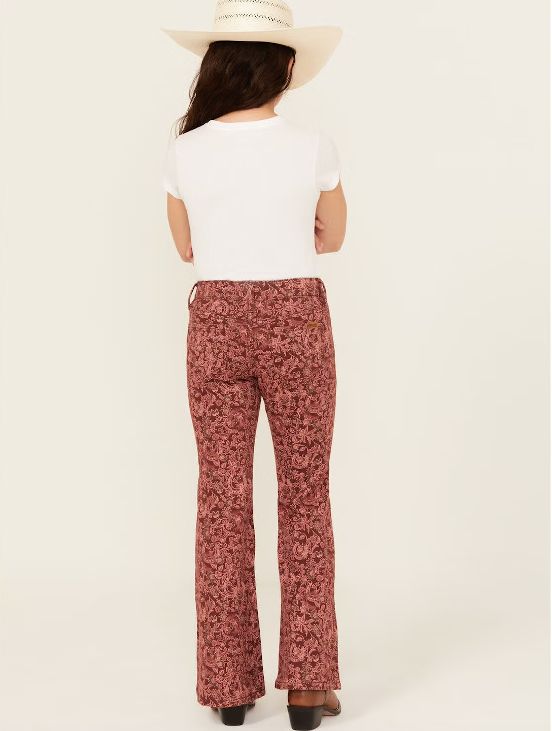 Rock &amp; Roll Kids Horseshoe Print Flare Jeans BG6PD04751