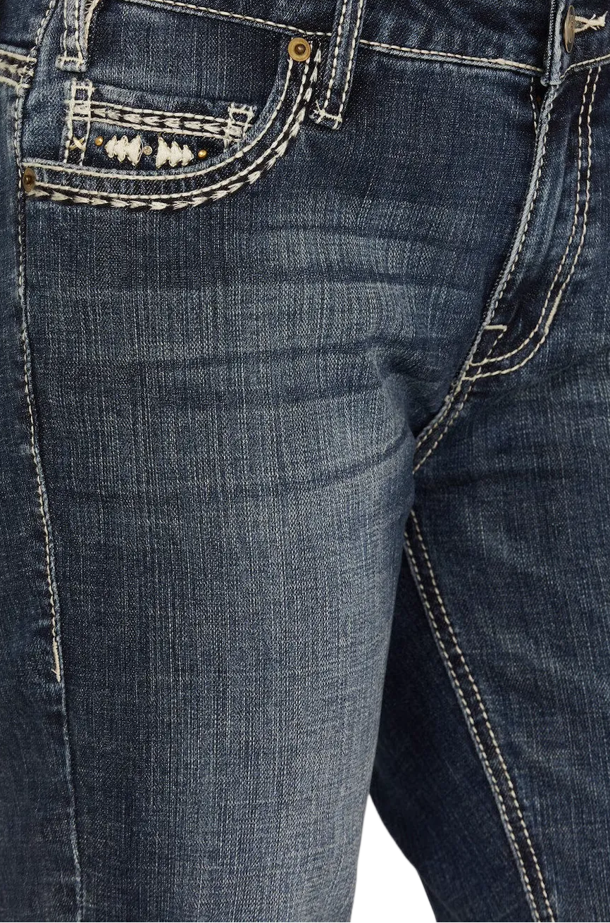Rock &amp; Roll Women Longhorn Mid Rise Bootcut Jeans BW4MD02968