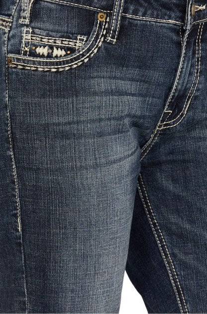 Rock &amp; Roll Women Longhorn Mid Rise Bootcut Jeans BW4MD02968